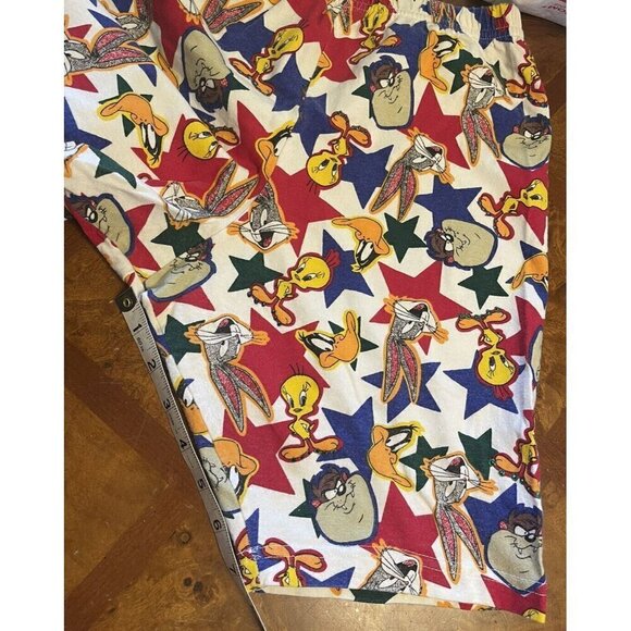 Vintage Looney Tunes Warner Bros Shorts 1994 Pro Spirit Size L USA Elastic Waist - Picture 8 of 10